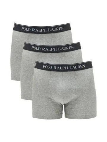 Cotton Trunks 3 Pack Gray - POLO RALPH LAUREN - BALAAN 1