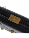 Roman Stud Minaudi?re Clutch Bag Black - VALENTINO - BALAAN.