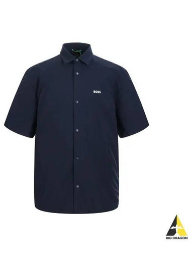 Snap button short sleeve shirt 50505899 402 - BOSS - BALAAN 1