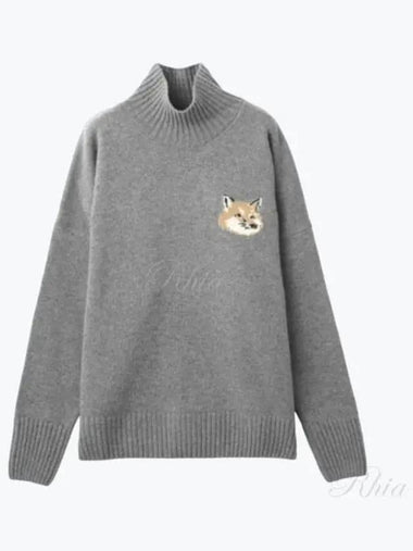 Fox turtleneck knitwear knit JM00560KT1063 - MAISON KITSUNE - BALAAN 1