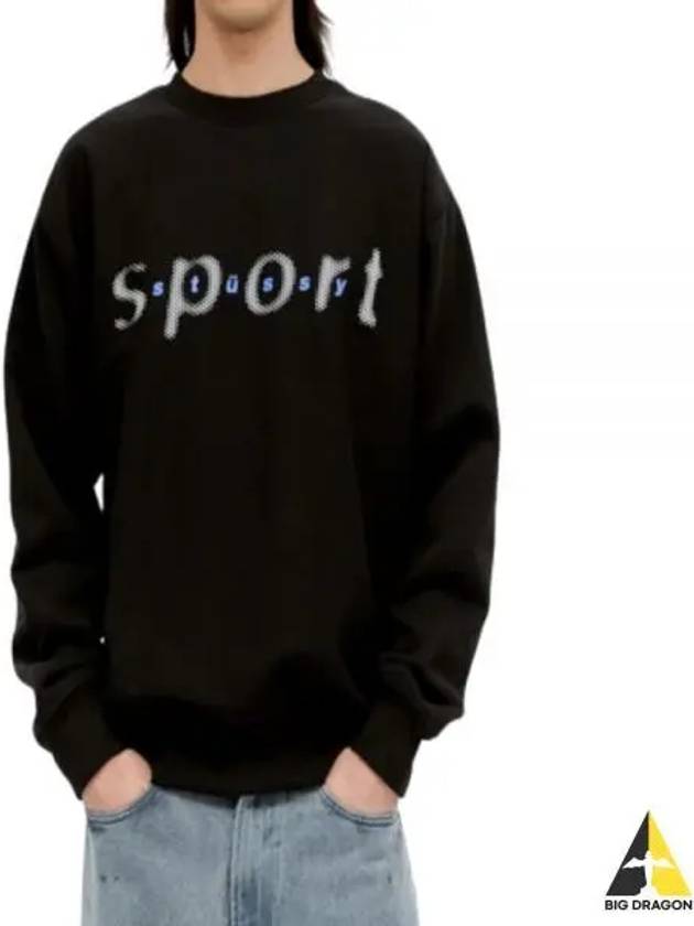 1914998 BLACK dot sports crew - STUSSY - BALAAN 1