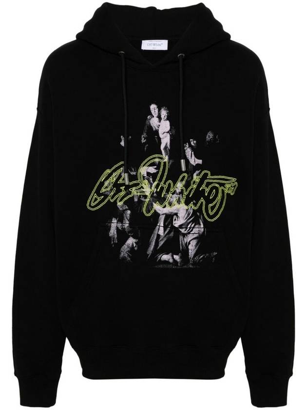 Script Merry Skate Hoodie Black - OFF WHITE - BALAAN 2