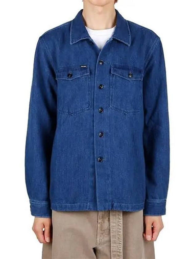 HXH003 FMC058F23 HB004 Blue Denim Shirt - TOM FORD - BALAAN 1