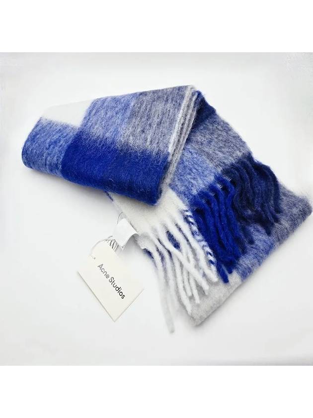 Mohair Check Scarf Belly Muffler CA0084 DL7000 - ACNE STUDIOS - BALAAN 3