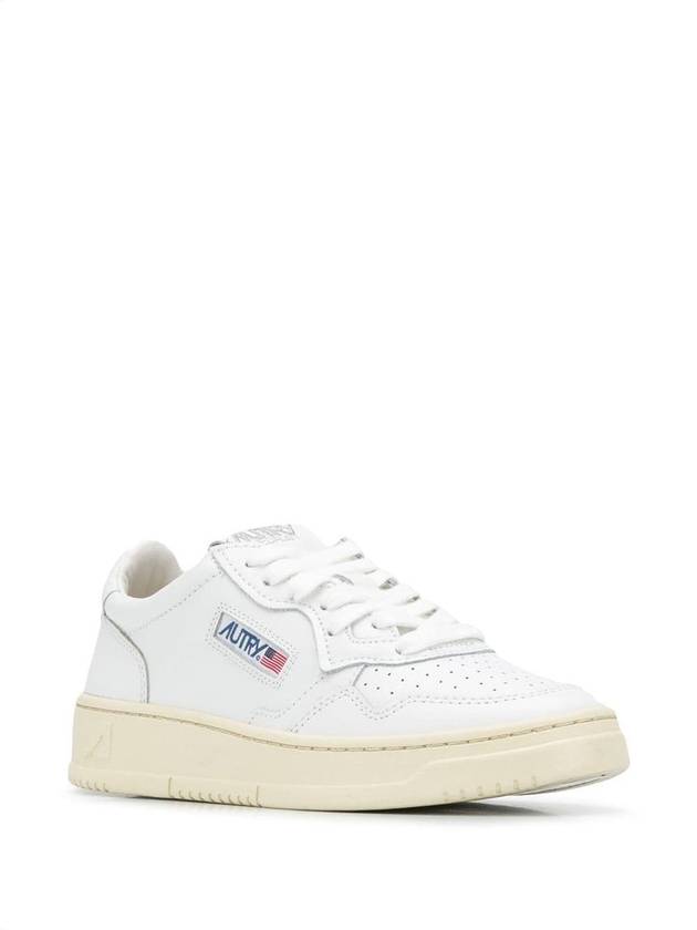 Medalist Leather Low Top Sneakers White - AUTRY - BALAAN 4