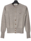 Bea Logo Wool Cardigan Stone - VIVIENNE WESTWOOD - BALAAN 2