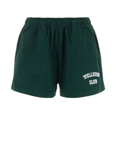 Wellness Club Cotton Shorts Forest Green - SPORTY & RICH - BALAAN 1