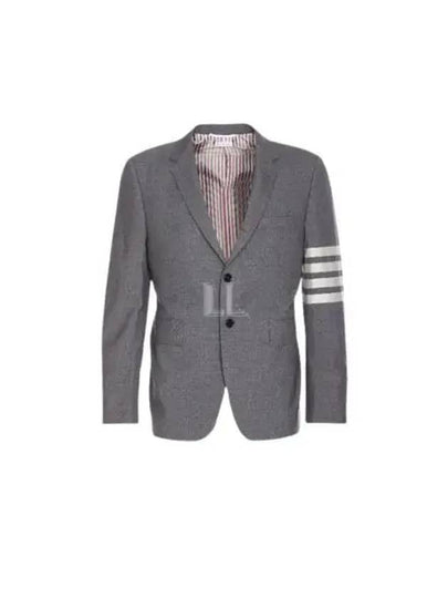 Plain Weave Suiting 4 Bar Classic Sport Jacket Medium Grey - THOM BROWNE - BALAAN 2