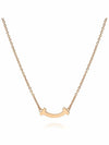 Smile Pendant Micro Necklace Rose Gold - TIFFANY & CO. - BALAAN 4