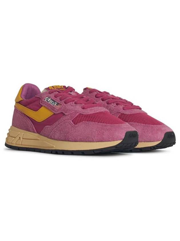 Autry 'Reelwind' Fuchsia Suede Sneakers - AUTRY - BALAAN 2