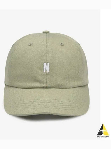 Twill Sports Ball Cap Sunwashed Green N8000018130 - NORSE PROJECTS - BALAAN 1