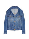 Cropped cotton denim jacket 3B3DC02Z822 528 - VALENTINO - BALAAN 1