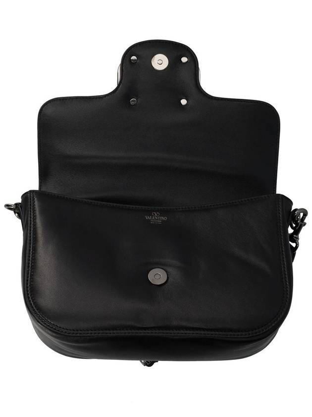 V Logo Signature Foldover Shoulder Bag Black - VALENTINO - BALAAN 6