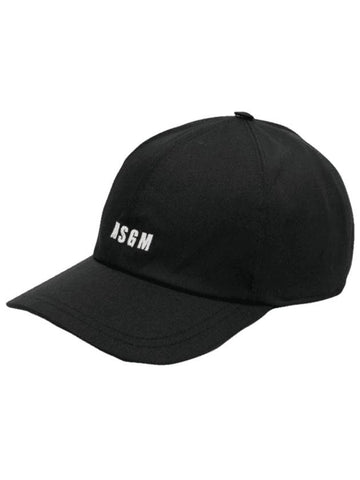 Embroidered Micro Logo Ball Cap Black - MSGM - BALAAN 1