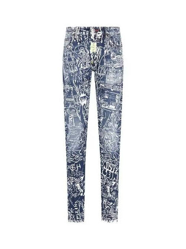 Men's Graffiti Straight Jeans Dark Blue 271512 - PHILIPP PLEIN - BALAAN 1