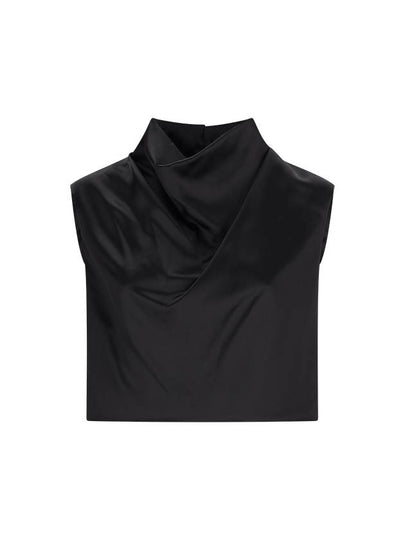 24 ss COWLNECK Crop Top 772434 Y3I93 1000 B0111086145 - SAINT LAURENT - BALAAN 2