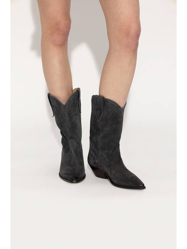 Duerto Suede Middle Boots Black - ISABEL MARANT - BALAAN 3