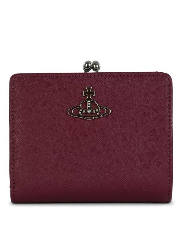 ORB Logo Half Wallet Dark Purple - VIVIENNE WESTWOOD - BALAAN 1