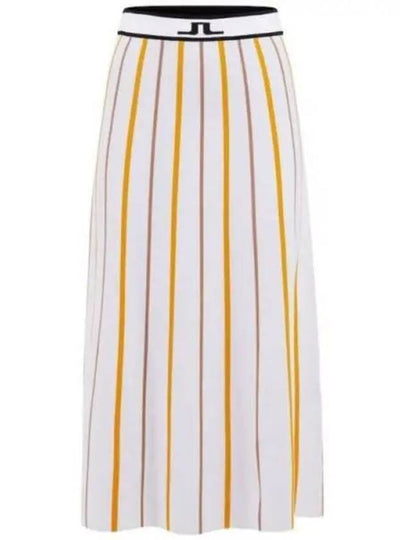 Manhattan Striped Knit Skirt White - J.LINDEBERG - BALAAN 2