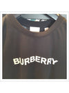 logo short sleeve t-shirt black - BURBERRY - BALAAN 3