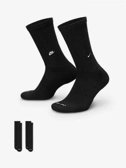 Everyday Crew Socks 2 Pairs Black - NIKE - BALAAN 2