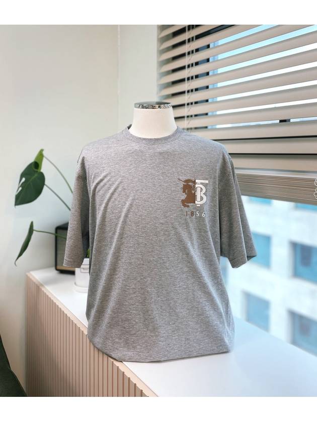 TB embroidery logo tshirt 80256501 gray cotton men’s recommended - BURBERRY - BALAAN 1