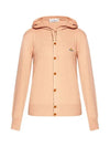 Logo Hooded Cardigan Beige - VIVIENNE WESTWOOD - BALAAN 3