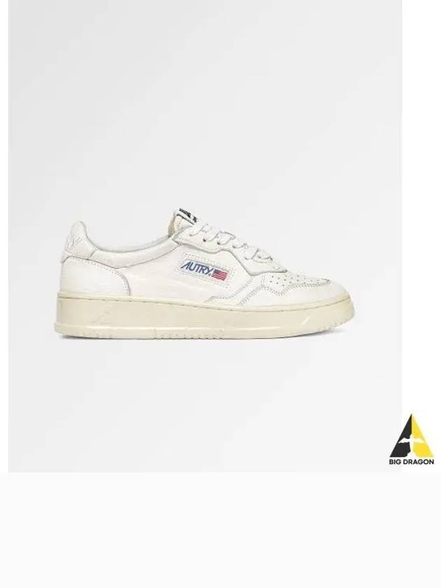 Medalist Vintage Goatskin Sneakers White - AUTRY - BALAAN 1