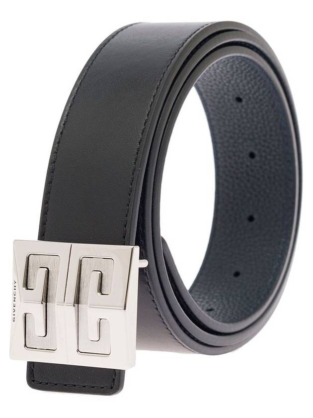 Men's 4G Logo Grain Leather Reversible Belt Black - GIVENCHY - BALAAN 5