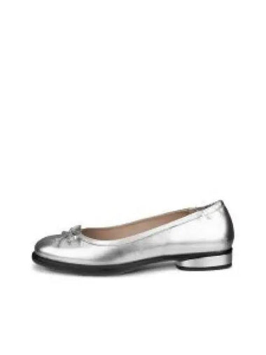 Sculpted LX Leather Ballerina Silver - ECCO - BALAAN 1