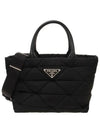 Small Re-Nylon Padded Tote Bag Black - PRADA - BALAAN 2