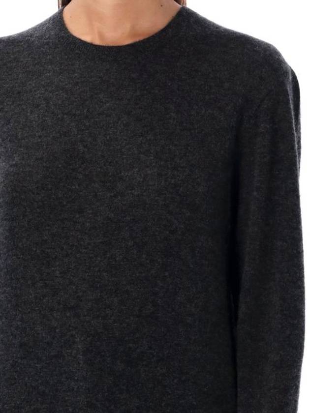 Cashmere Silk Knit Top Grey - SAINT LAURENT - BALAAN 4