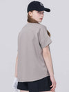 Double Sleeve Wapen Logo Cocoa Beige Overfit Short Sleeve T-Shirt DO3242TS02 2 - DOYOUKNOWMC GOLF WEAR - BALAAN 4