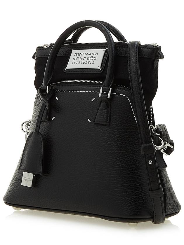 5AC Logo Patch Mini Tote Bag Black - MAISON MARGIELA - BALAAN 3