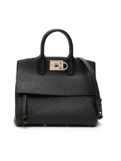 Studio Small Tote Bag Black - SALVATORE FERRAGAMO - BALAAN 2