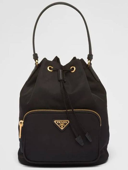 Duet Re-Nylon Bucket Bag Black - PRADA - BALAAN 2