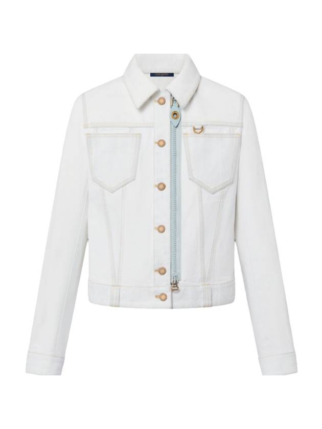 Bleached Denim Jacket White - LOUIS VUITTON - BALAAN 1