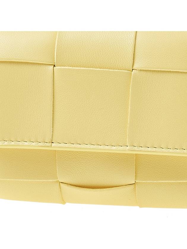 Intrecciato Tri-Fold Zip Half Wallet Yellow - BOTTEGA VENETA - BALAAN 7