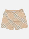 Check Swim Shorts Beige - BURBERRY - BALAAN 2