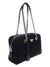 Prada Pocono Nylon Quilted Chain Shoulder Bag Black - PRADA - BALAAN 3