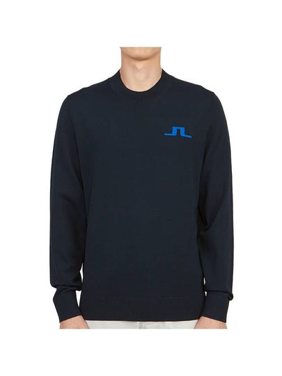 Golf Gus Crew Neck Knit Top JL Navy - J.LINDEBERG - BALAAN 2