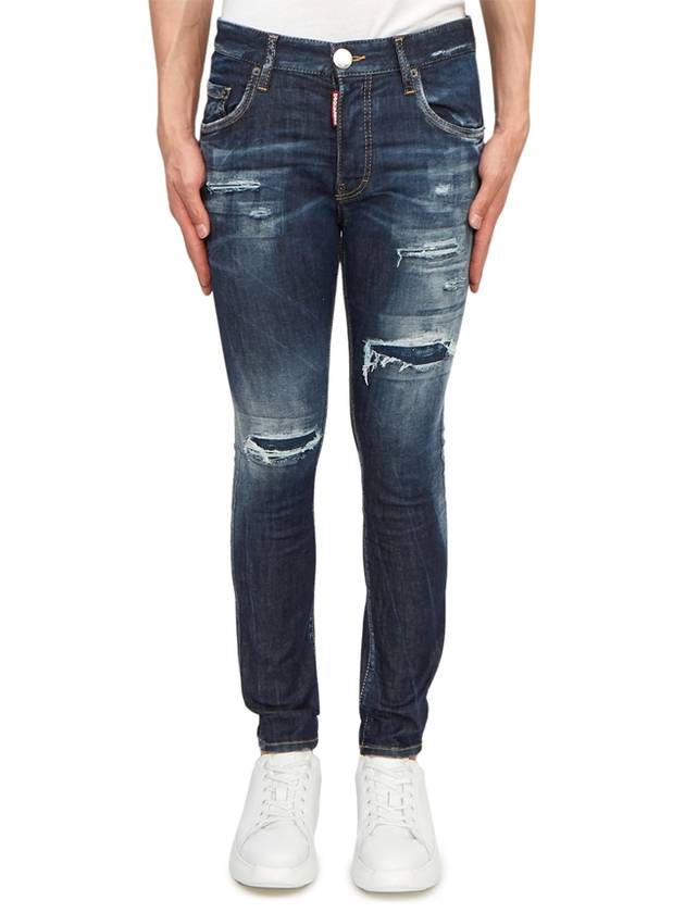 Distressed Tapered Jeans Blue - DSQUARED2 - BALAAN 2