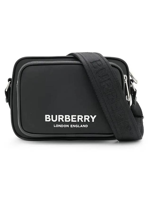 Logo Print Nylon Crossbody Bag Black - BURBERRY - BALAAN 3