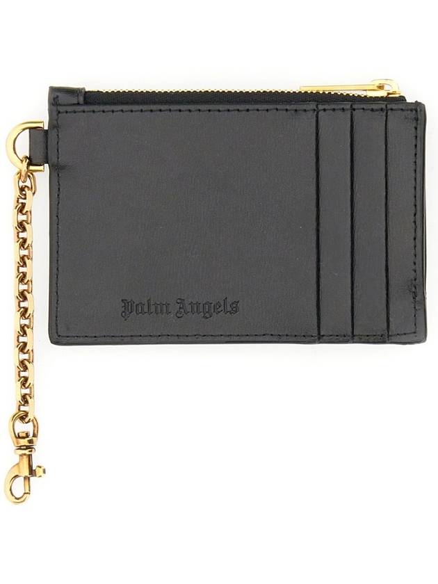 Card Holder WITH Chain Palm Beach PWND003F22LEA0011076 B0040194638 - PALM ANGELS - BALAAN 3