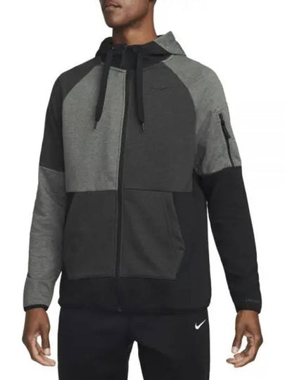 Dri-Fit GFX Hooded Jacket Black Grey - NIKE - BALAAN 2