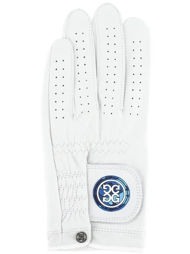 Men s White Essential Camo Patch Left Hand Golf Glove Blue G4MS22G62 AZU - G/FORE - BALAAN 4