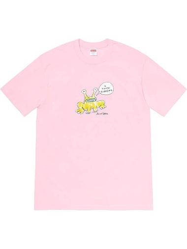 x Daniel Johnstone Frog Short Sleeve TShirt Pink Frog Tee - SUPREME - BALAAN 1