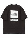 The North Face Collaboration Top Short Sleeve Men s T Shirt SS24KN1 BLACK - SUPREME - BALAAN 1