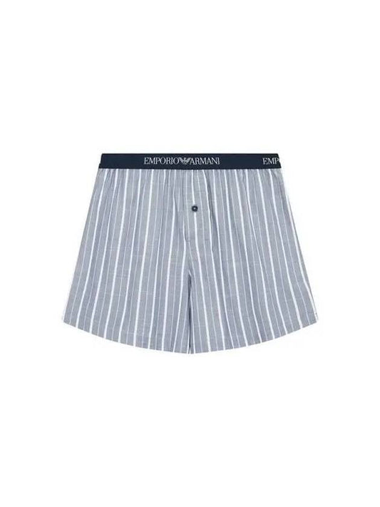 Logo Banding Cotton Boxer Shorts Grey - EMPORIO ARMANI - BALAAN 1