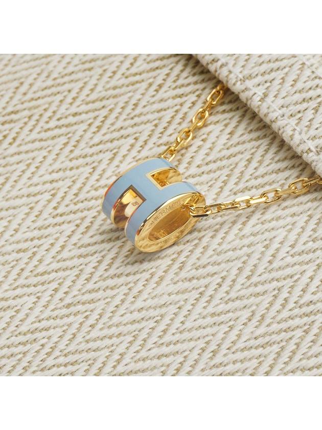 PopAche Necklace Gold Blue Mini Full Set - HERMES - BALAAN 4